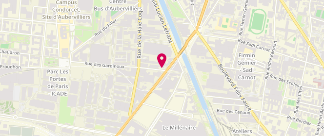 Plan de Kayenne, 2 Rue des Gardinoux, 93300 Aubervilliers