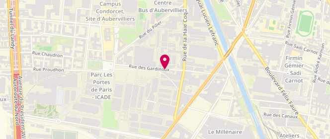 Plan de Fiona & Co, 19 Rue des Gardinoux, 93300 Aubervilliers