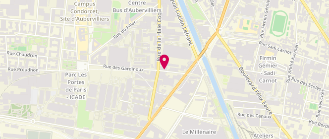 Plan de X To Max, 8 Rue des Gardinoux, 93300 Aubervilliers