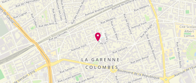 Plan de Fashionblabla, 1 Rue Gabriel Péri, 92250 La Garenne-Colombes