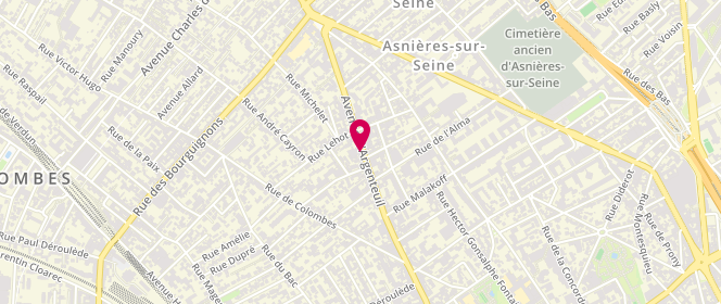 Plan de Mistigriff, 113 avenue d'Argenteuil, 92600 Asnières-sur-Seine