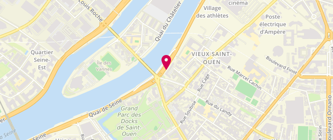 Plan de F.K Tex, 57- 60 Quai Seine, 93400 Saint Ouen