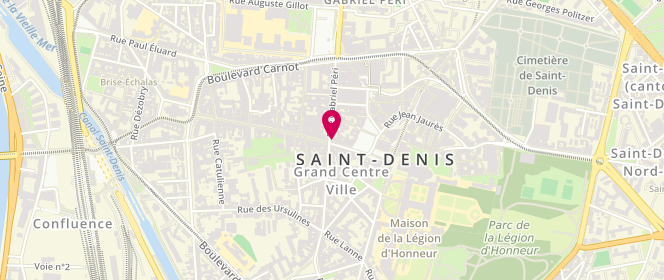 Plan de Republik Street, 20 Rue de la République, 93200 Saint-Denis