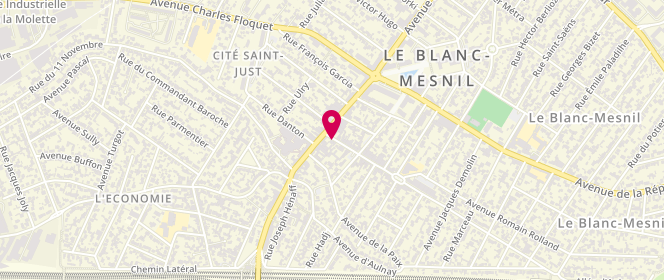 Plan de RR Ajai Silks, 4 avenue Pierre et Marie Curie, 93150 Le Blanc-Mesnil