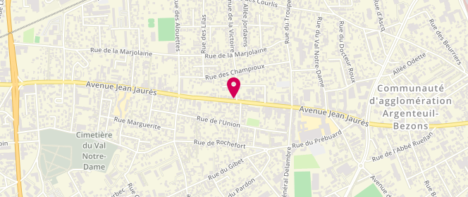 Plan de Ma petite boutique, 208 avenue Jean Jaurès, 95100 Argenteuil