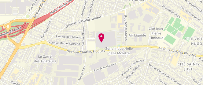 Plan de Hollyghost Blanc Mesnil, 192 avenue Charles Floquet, 93150 Le Blanc-Mesnil