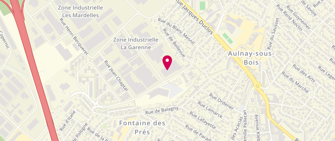 Plan de Belle Mastoura, 7 Rue Gaspard Monge, 93600 Aulnay-sous-Bois