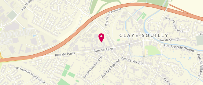 Plan de Camaieu, Centre Commercial Les Sentiers de Claye
N 3 Paris A Metz, 77410 Claye-Souilly