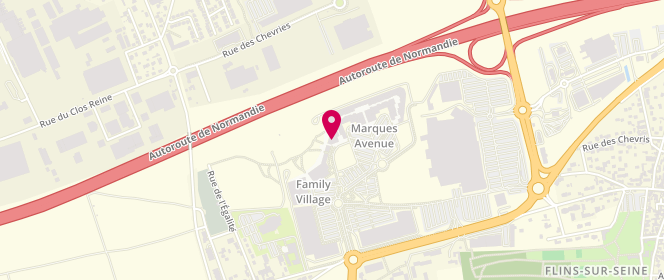 Plan de Puma Factory Outlet, Zone Aménagement du Trait d'Union Marques Avenue
A13, 78410 Aubergenville