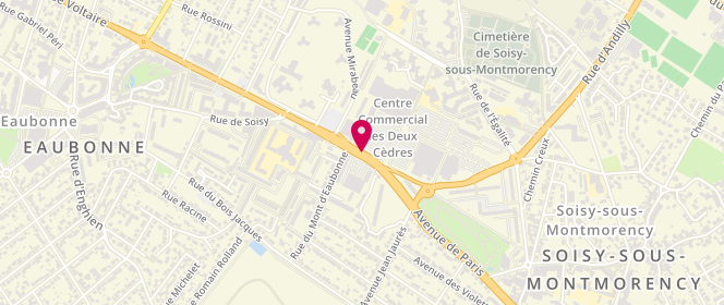 Plan de Okaidi BC&BG, Centre Commercial Les 2 Cedres 28 Avenue Paris, 95230 Soisy-sous-Montmorency
