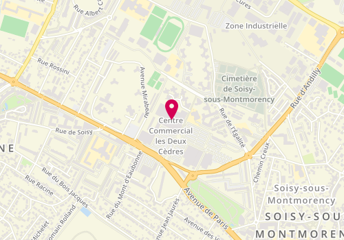 Plan de Okaidi Soisy Sous Montmorency, 28 avenue de Paris C.cial Auchan, 95230 Soisy-sous-Montmorency