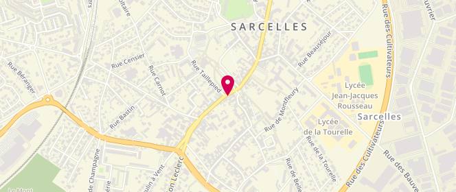 Plan de Sarah Bel, 74 Rue Pierre Brossolette, 95200 Sarcelles