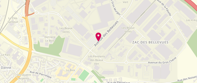 Plan de La Halle Chaussures & Maroquinerie, Zone Aménagement des Bellevues
Rue de la Fauvette, 95610 Éragny