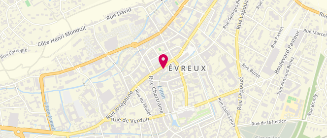 Plan de Intemporelle - Prêt à porter Féminin, 56 Rue du Dr Oursel, 27000 Évreux