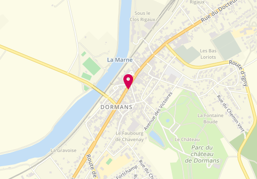 Plan de Magasin Grangé, 22 Rue du Général Leclerc, 51700 Dormans