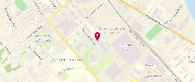 Plan de Distri-Center, 10 Rue Louis Blériot, 27950 Saint-Marcel