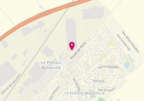 Plan de Feilo Sylvania Lighting France SAS, 53 Route de Paris, 60330 Le Plessis-Belleville