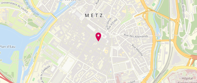Plan de Sud express, 23 Rue de la Tête d'Or, 57000 Metz