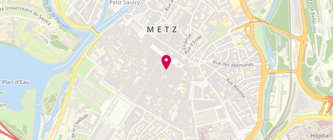 Plan de La Fée Maraboutée, 15 Rue de la Tête d'Or, 57000 Metz