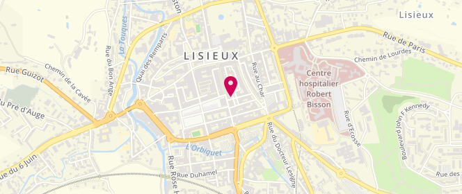 Plan de Les Jolies Choses, 22 Rue de la Résistance, 14100 Lisieux