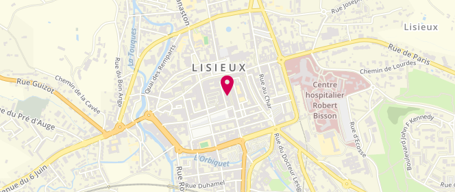 Plan de Okaidi Lisieux, 24 Rue Pont Mortain, 14100 Lisieux