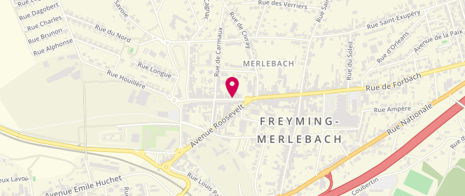 Plan de Muller GRYCZKA Karine, 10 Rue Maréchal Foch, 57800 Freyming-Merlebach
