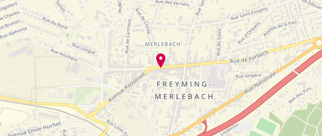 Plan de Mod'actuelle, 23 A Rue Eugène Kloster, 57800 Freyming-Merlebach