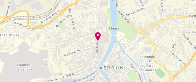 Plan de Okaidi Verdun, 56 Rue Mazel, 55100 Verdun