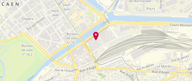 Plan de Lpb Les Petites Bombes, Centre Commercial Les Rives de l'Orne Quai Amiral Hamelin
Rue de la Gare, 14000 Caen