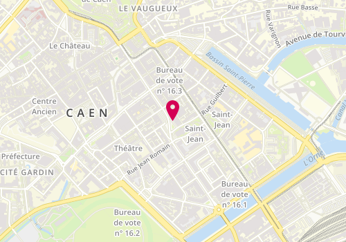 Plan de L'Jeans L'Mode (ex Leclerc Vêtements) Schneider, 93 Rue Saint-Jean, 14000 Caen