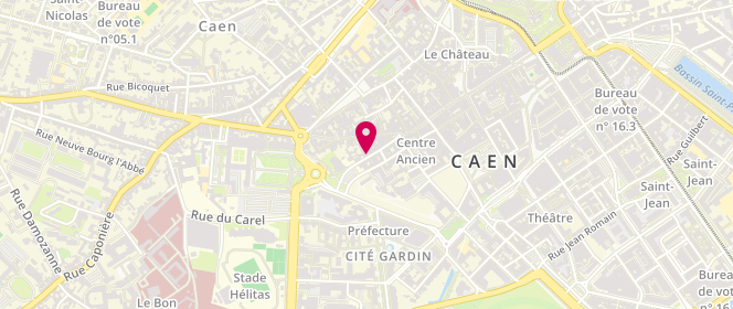 Plan de Deux Heures Seize, 26 Rue Arcisse de Caumont, 14000 Caen