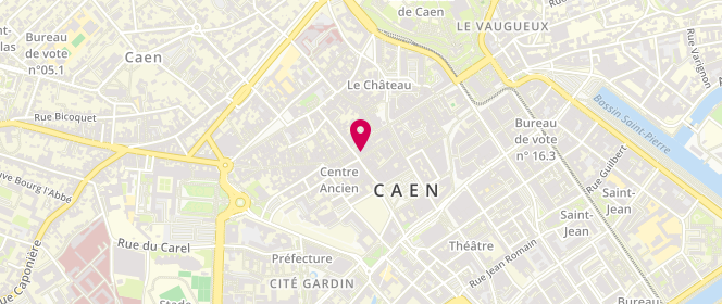 Plan de Tezenis Lingerie, Rue Saint-Pierre 115-117, 14000 Caen