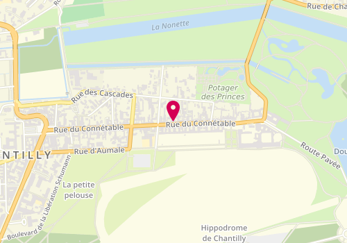 Plan de Le StUdio Chantilly, 72 Rue du Connétable, 60500 Chantilly
