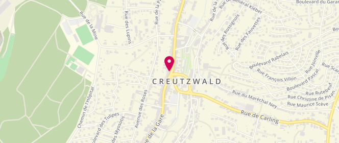 Plan de Zeeman Creutzwald Rue de la Houve, 5 Rue de la Houve, 57150 Creutzwald