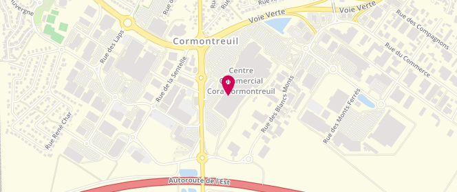 Plan de Valege Lingerie, Cora
Route de Louvois, 51350 Cormontreuil