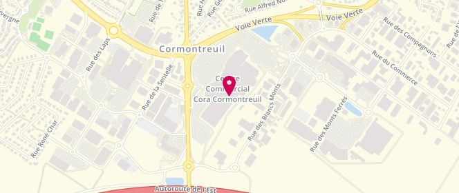 Plan de Pimkie, Route de Louvois Centre Commercial, 51350 Cormontreuil