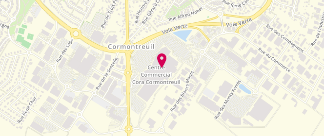 Plan de Pantashop, Centre Commercial Cora
Route de Louvois, 51350 Cormontreuil