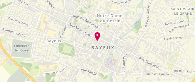 Plan de Cour intérieure Apres la Pluie, 12-14 Rue des Cuisiniers, 14400 Bayeux