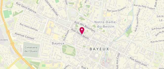 Plan de Calzedonia, 34 Rue Saint-Malo, 14400 Bayeux