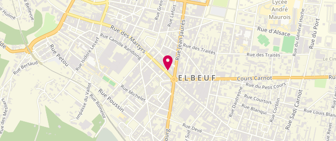 Plan de Charme Lingerie Fine, 6 Rue des Martyrs, 76500 Elbeuf