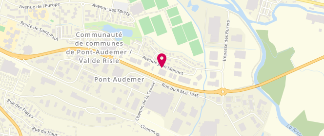 Plan de Magasin DistriCenter Pont Audemer, avenue Jean Monnet, 27500 Pont-Audemer