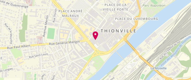 Plan de Armand Thiery SAS, Centre Commercial Cour des Capucins
13 Rue du Cygne, 57100 Thionville