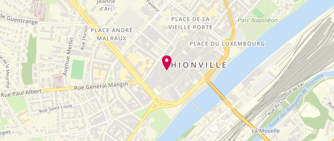Plan de D'stock de Paris, 24 Rue Brûlée, 57100 Thionville