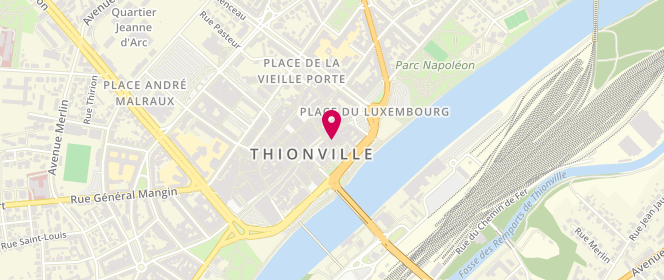 Plan de L'Adress, 5 Rue du Luxembourg, 57100 Thionville