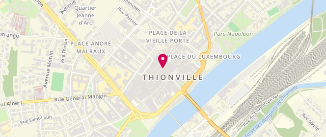 Plan de H&M, 19 Rue du Four Banal, 57100 Thionville