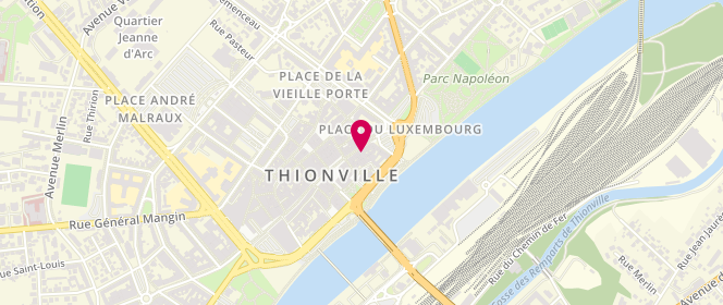 Plan de Ikks Women et Juniors, 15 Rue du Luxembourg, 57100 Thionville