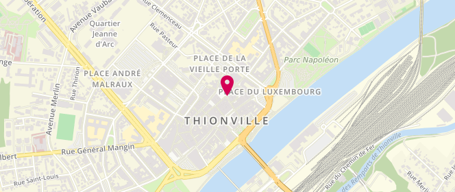 Plan de Boutique Amandine, 17 Rue Mersch, 57100 Thionville