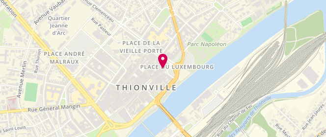 Plan de Mme AMR AGA Nelly, 7 Rue de la Vieille Porte, 57100 Thionville