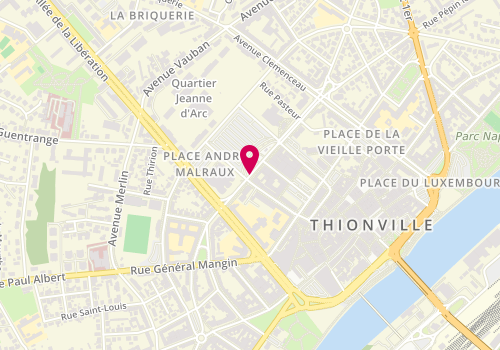 Plan de Zeeman Textielsupers, 59 Boulevard Marechal Foch, 57100 Thionville