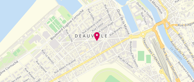 Plan de Boutique Fursac Deauville, 55 Rue Désiré le Hoc, 14800 Deauville